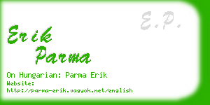 erik parma business card